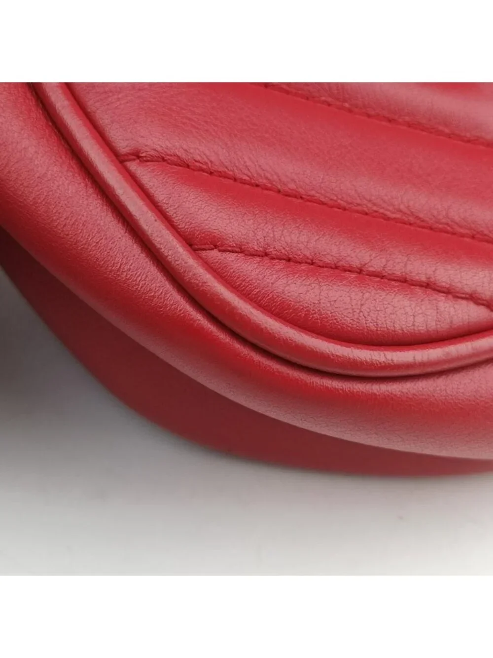 Gucci GG Marmont Red Leather Shoulder Bag